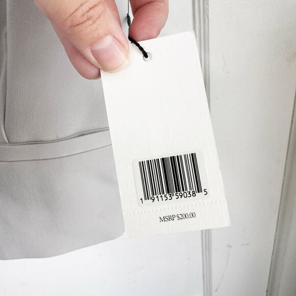 Jason Wu Light Gray Structured Button Front Vest Menswear NEW V-Neck Career S - Picture 6 of 10